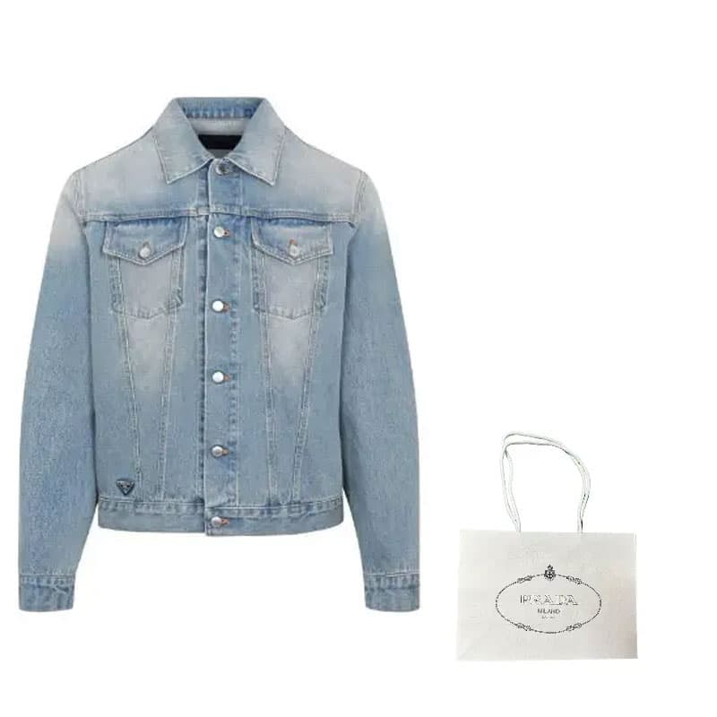 Куртка Prada SS23 Light Blue Jacket - изображение 3