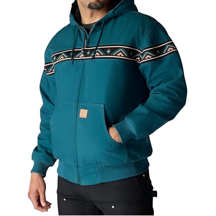 Худи Carhartt 106975 Мужская MONTANA Свободный крой Очистка Утка Активная Толстовка - изображение 3