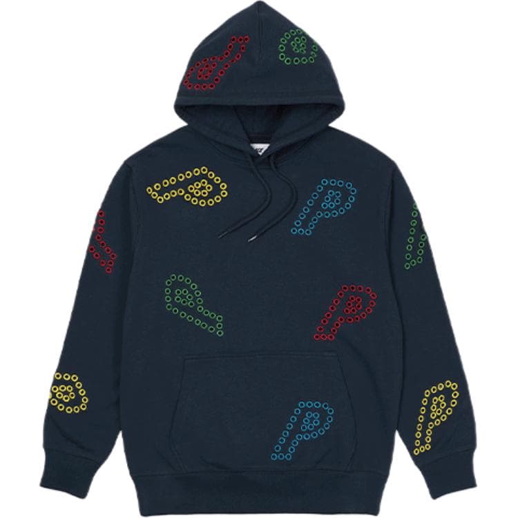 Худи PALACE FW21 ULTIMO Eyelet P Hood Navy Logo - изображение 5