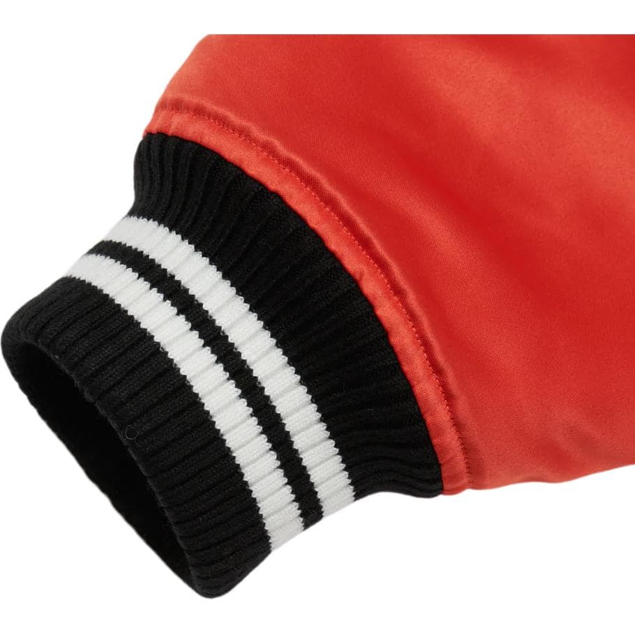 Куртка PALACE FW22 SATIN Satin Varsity Jacket Orange Logo - изображение 3