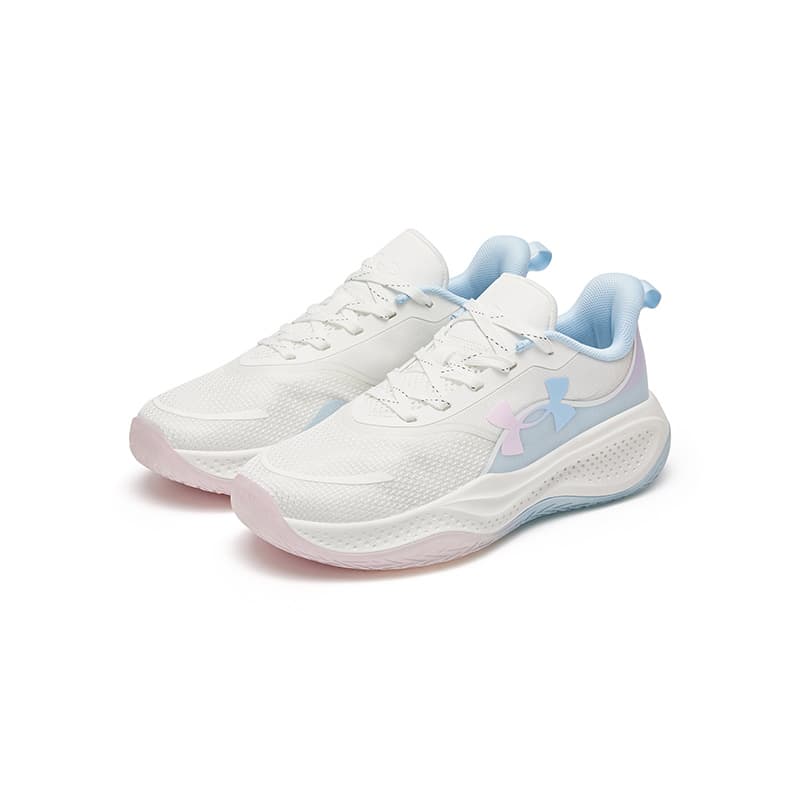 Кроссовки для баскетбола Under Armour Running Collection Детские баскетбольные кроссовки Low Топ Белый Kids - изображение 2