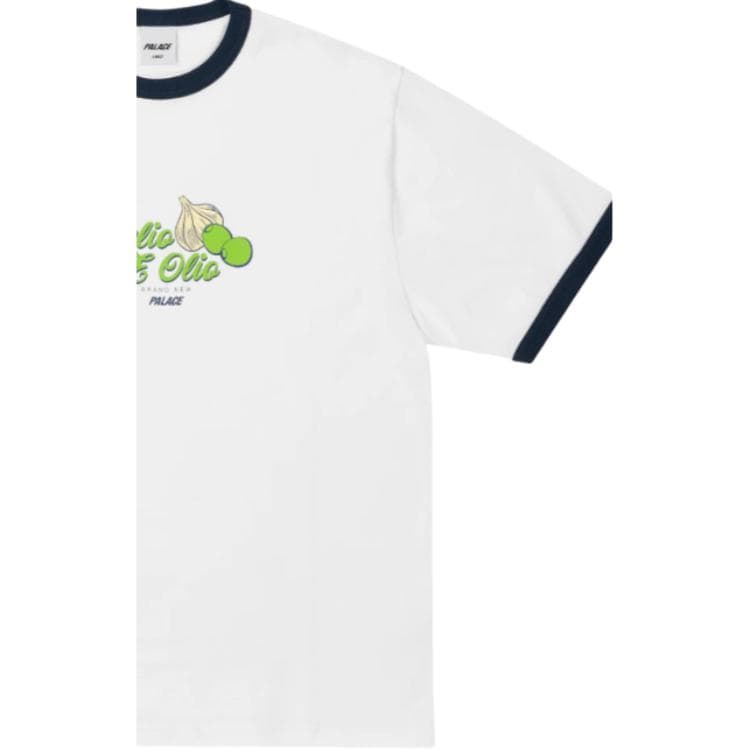 Футболка PALACE 2026 SS26 AGLIO E OLIO AGLIO E OLIO Ringer T Рубашка Белая T Рубашка Унисекс - изображение 2