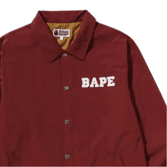 Куртка A BATHING APE COLLEGE COACH JACKET Куртки Пальто Мужской - изображение 10