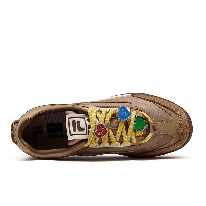 Кроссовки FILA FUSION BOBO BLING FOOTBALL Повседневная обувь Низкий Топ Топленое масло Коричневый Какао-коричневый Мужской - изображение 4