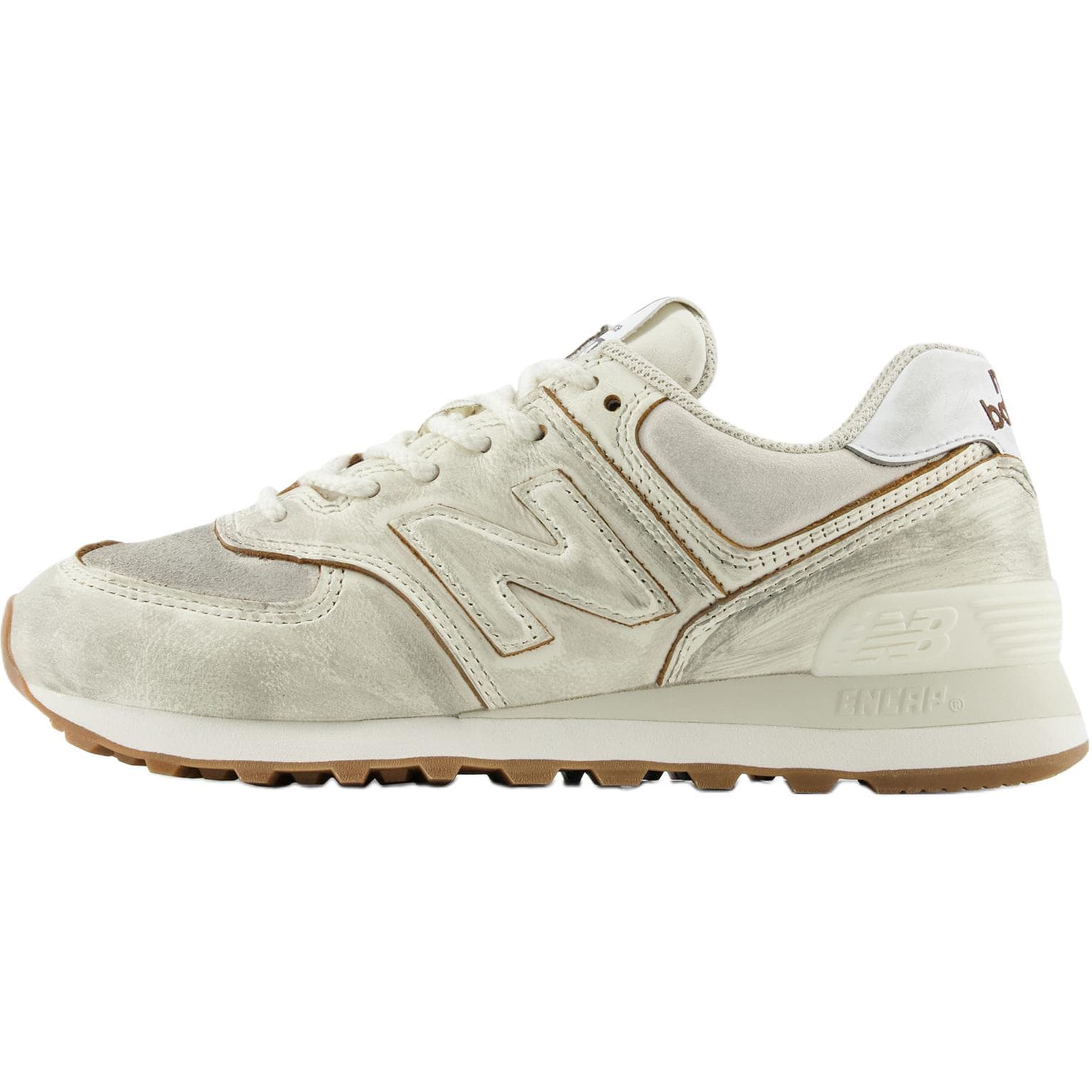 Кроссовки New Balance NB 574 Повседневная обувь Low Топ Женские Бежевый Серый Белый W574HF Женские - изображение 3