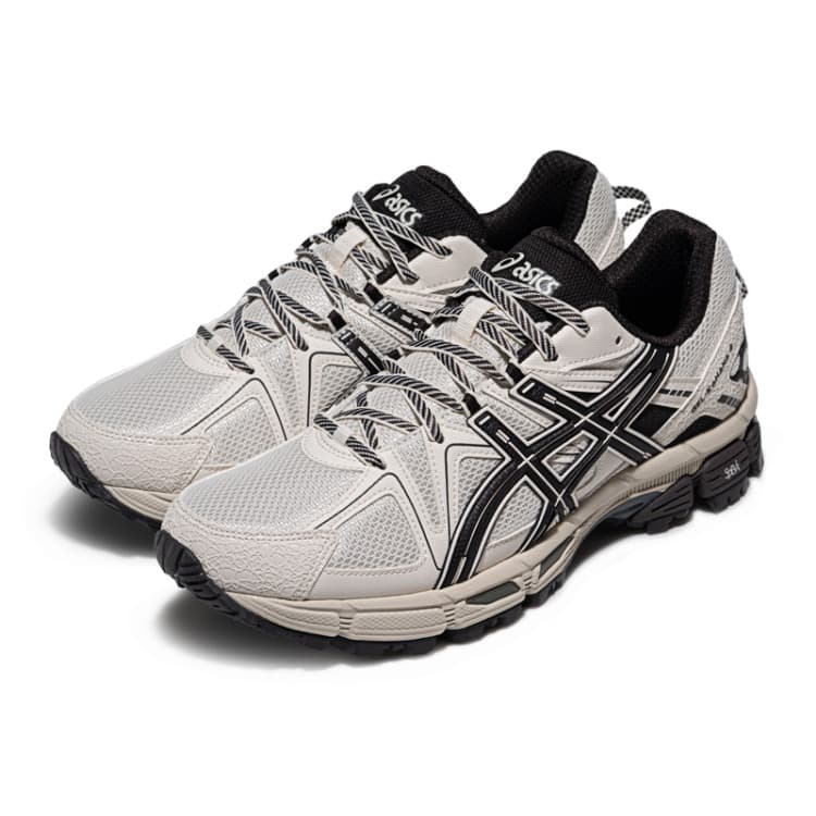 Кроссовки для бега ASICS Гель Kahana 8 Беговые кроссовки Низкий Топ Экрю Черный Унисекс - изображение 3