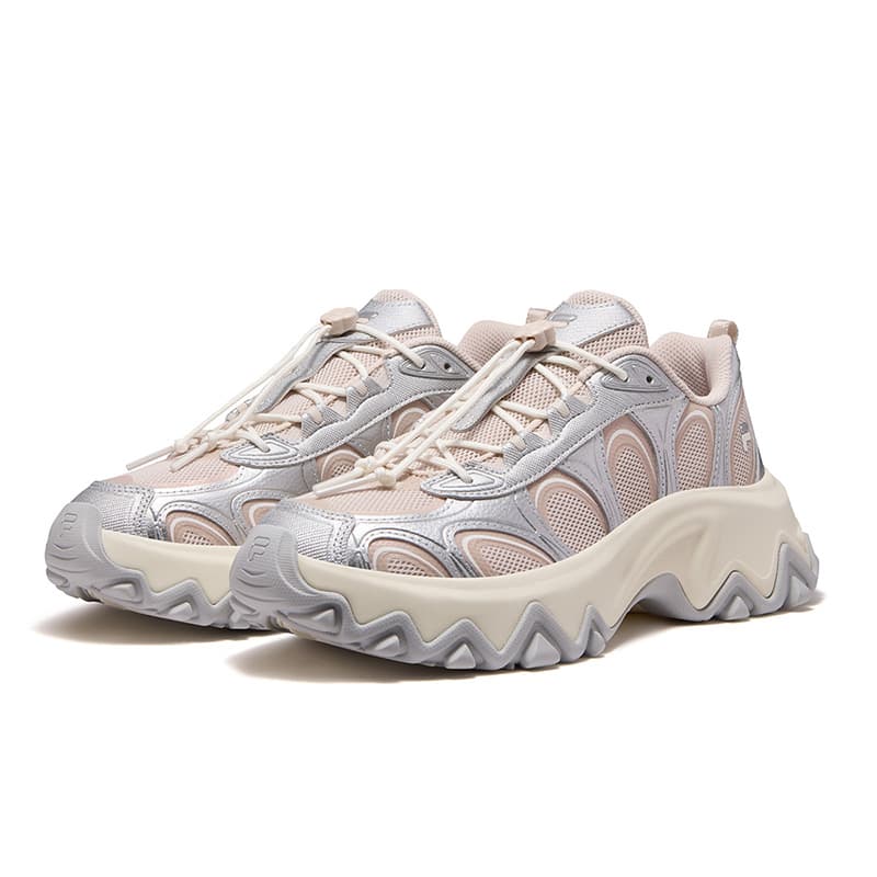 Кроссовки FILA FUSION Lilia Массивные кроссовки Низкий Топ Телесный Коричневый Розовый Космический Серебряный Женские - изображение 3