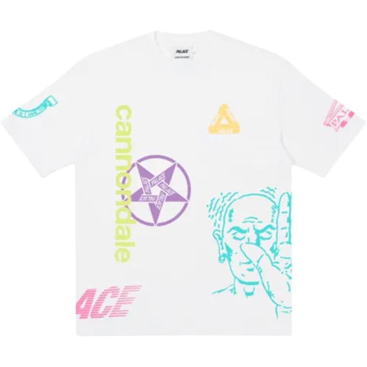 Футболка PALACE x Cannondale Mad Boyt-shir White FW21 LogoT - изображение 1