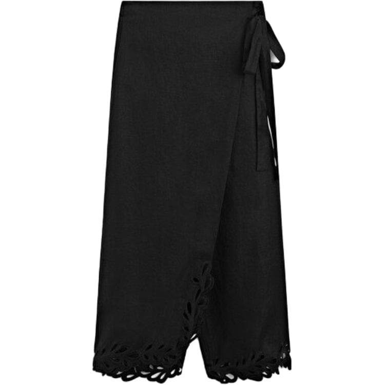 Юбка Massimo Dutti Черные Женские Повседневные Длинные Юбки - изображение 2