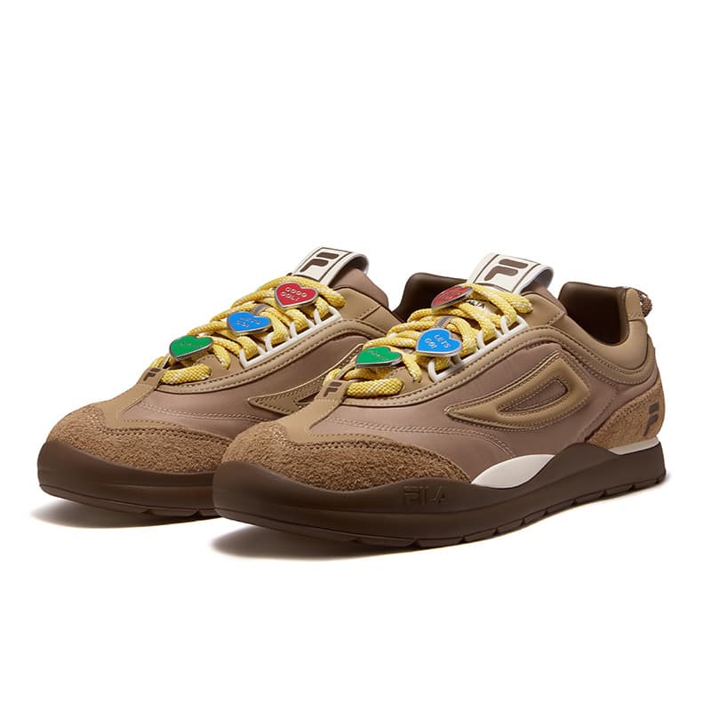 Кроссовки FILA FUSION BOBO BLING FOOTBALL Повседневная обувь Низкий Топ Топленое масло Коричневый Какао-коричневый Мужской - изображение 3