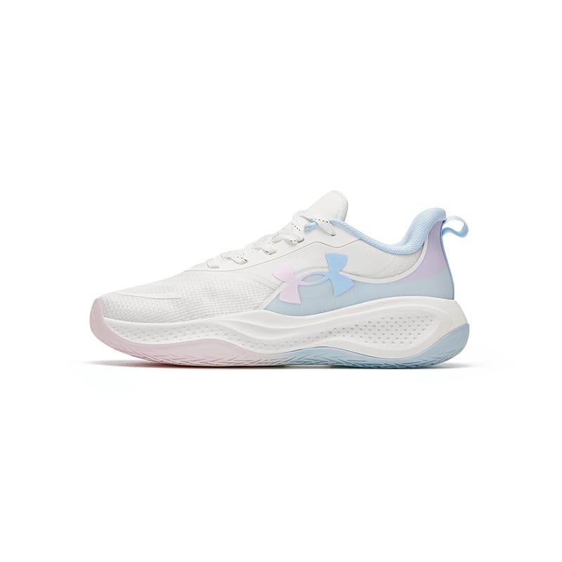 Кроссовки для баскетбола Under Armour Running Collection Детские баскетбольные кроссовки Low Топ Белый Kids - изображение 1