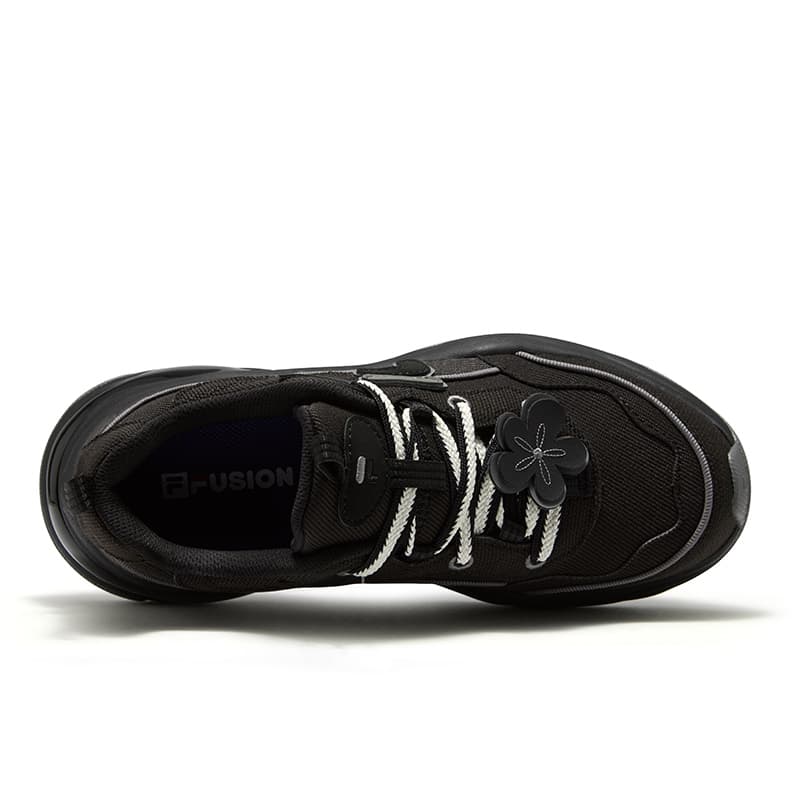 Кроссовки FILA FUSION BUBBLE DX Лоу-топы массивные кроссовки женские черный свинцово-серый - изображение 4