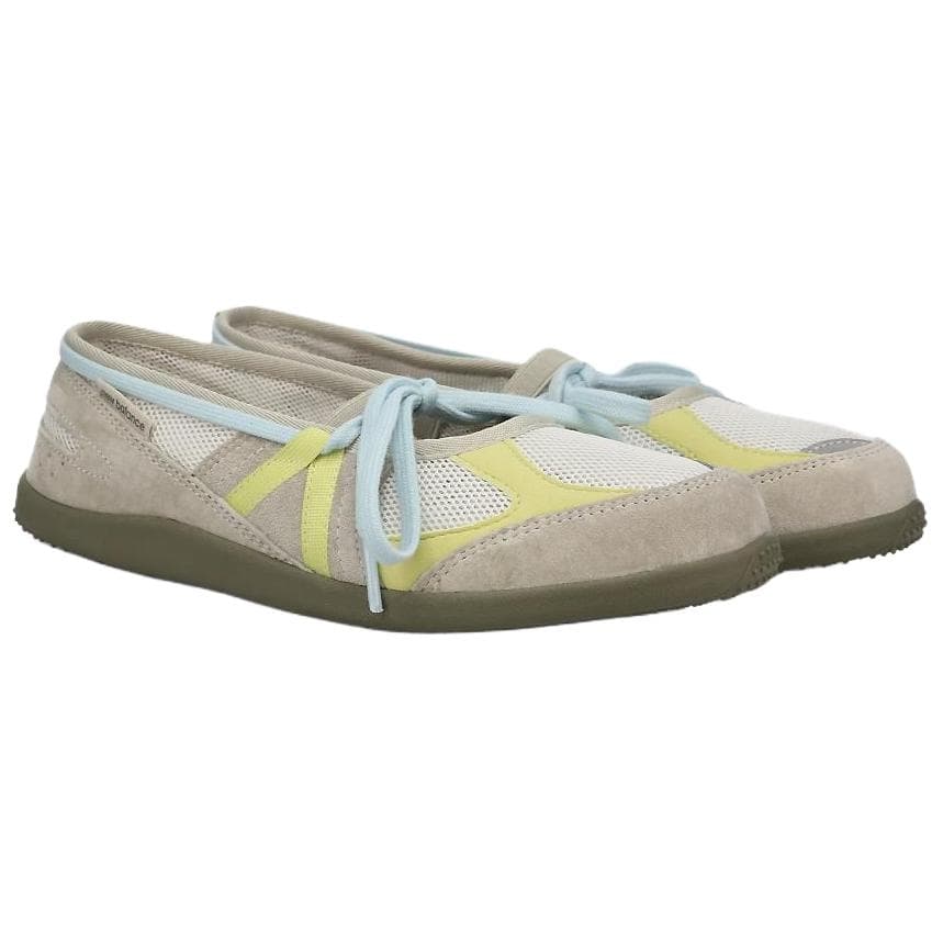 new balance Flat Breeze Туфли Мэри Джейн Low Топ Серо-желтый Женские - изображение 3