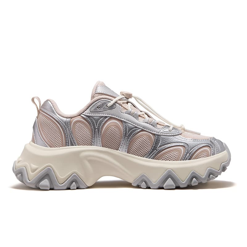 Кроссовки FILA FUSION Lilia Массивные кроссовки Низкий Топ Телесный Коричневый Розовый Космический Серебряный Женские - изображение 2