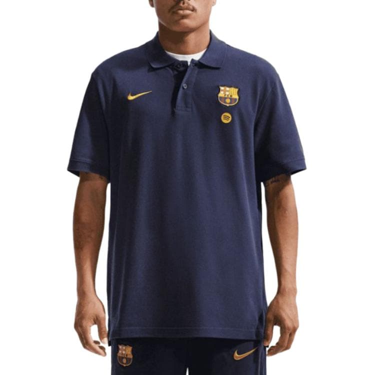 Поло NIKE FC Barcelona Темно-синий Мужской Поло - изображение 1