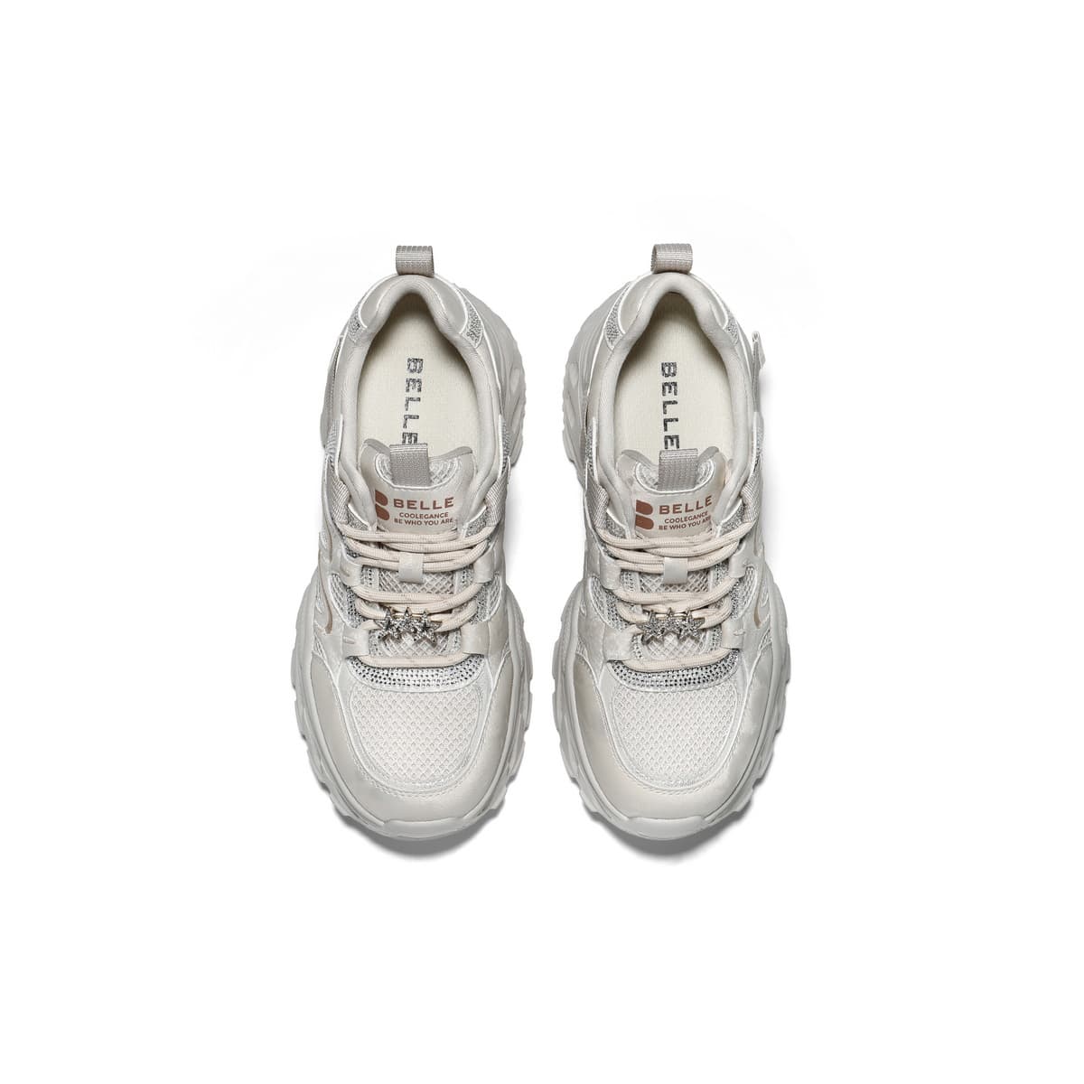 Кроссовки BELLE Chunky Sneakers Low Top Apricot Women's - изображение 3