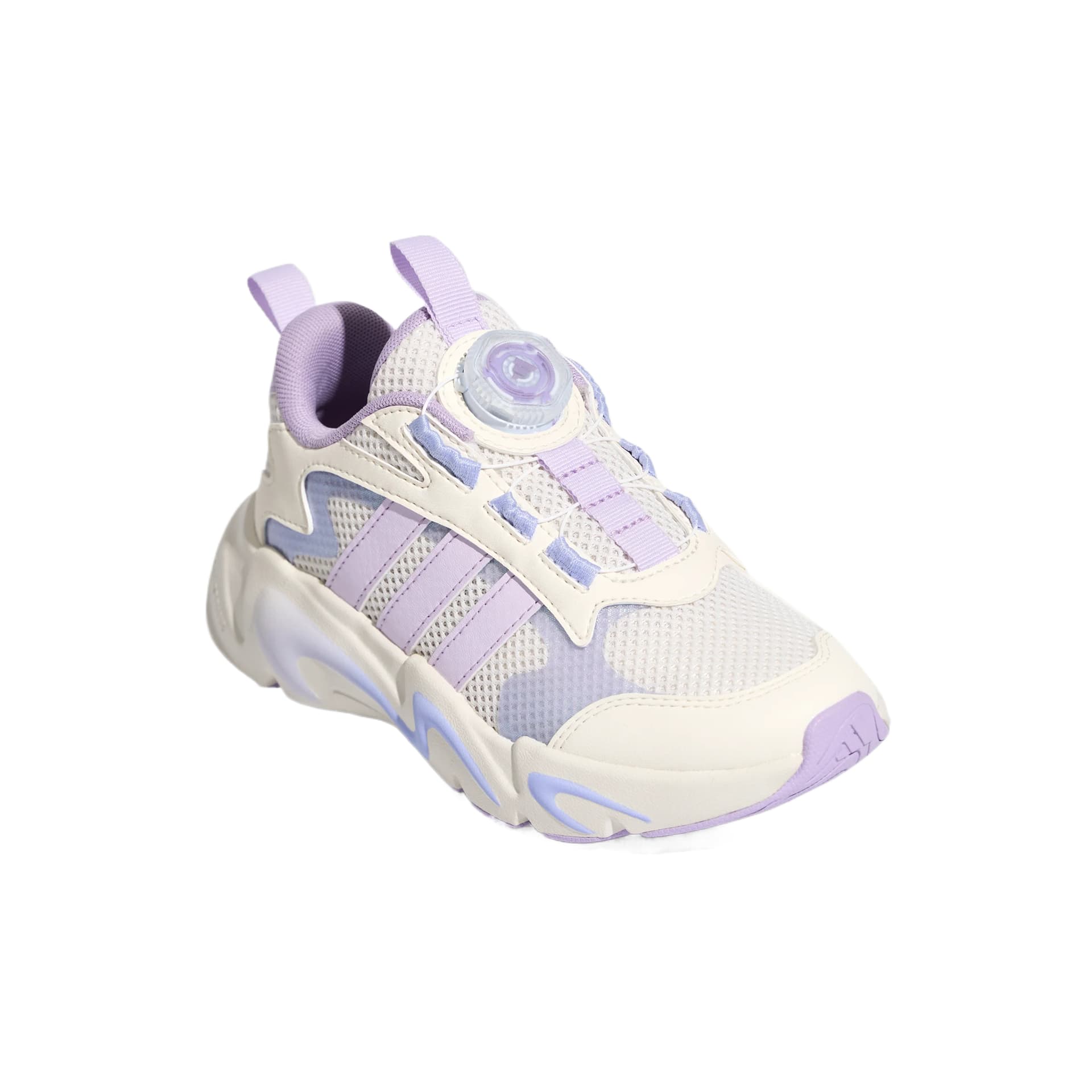 Кроссовки Adidas Спортивная одежда Детские беговые кроссовки Low Топ Розово-белый Прохлада ледяной Светло-фиолетовый Светло-фиолетовый Kids - изображение 3