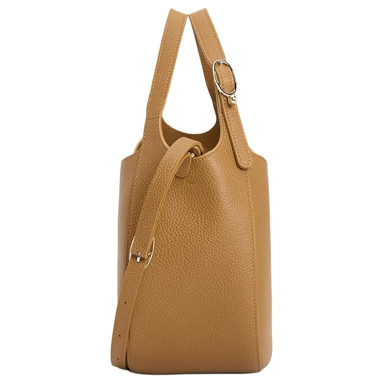 Сумка LONGCHAMP Le Foulonné Коровья кожа Через плечо Сумки Маленький Женские Коричневый - изображение 3