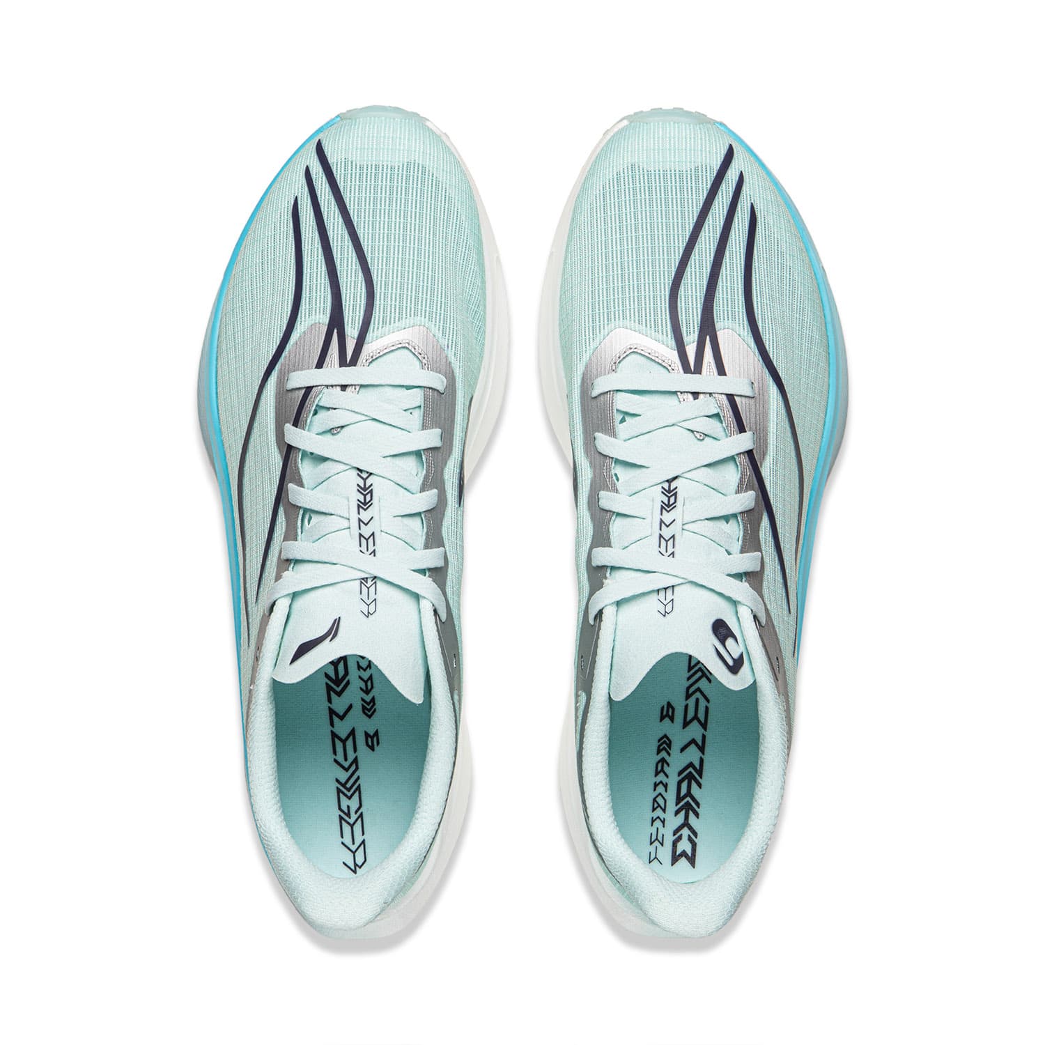 Кроссовки для бега Li NING Feidian 6 Challenger Беговые кроссовки Low Топ Аква-синий Мужской - изображение 4