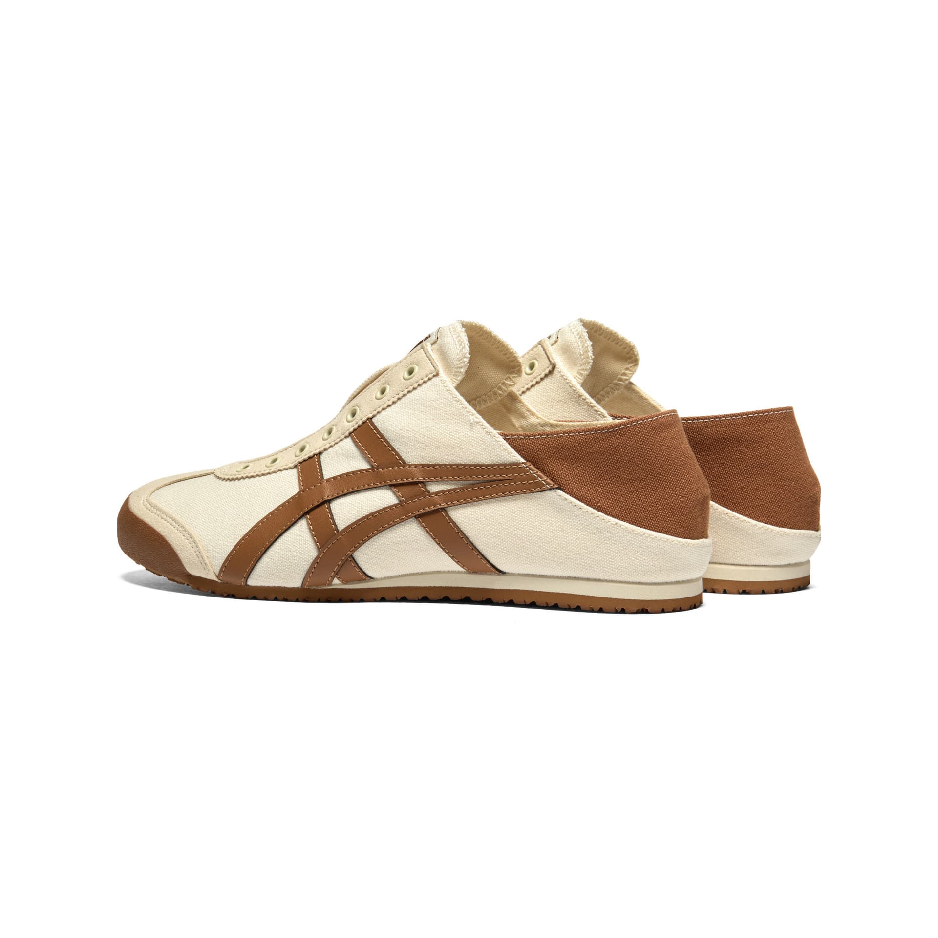 Кроссовки Onitsuka Tiger MEXICO 66 PARATY Повседневная обувь Низкий Топ Экрю Коричневый Унисекс - изображение 4