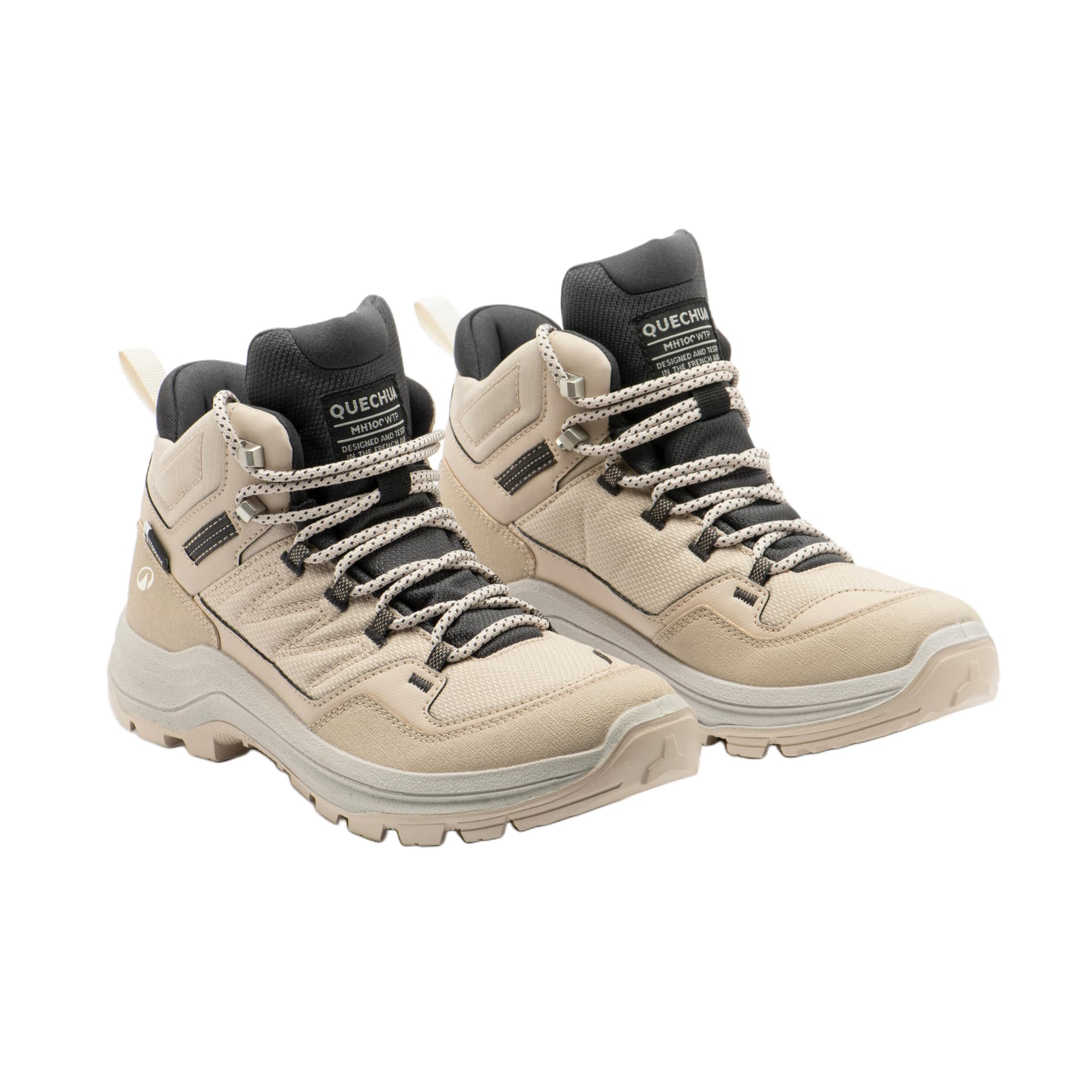 Кроссовки DECATHLON MH100 Альпинистские и Треккинговые Ботинки Высокие Бежевые Женские - изображение 3