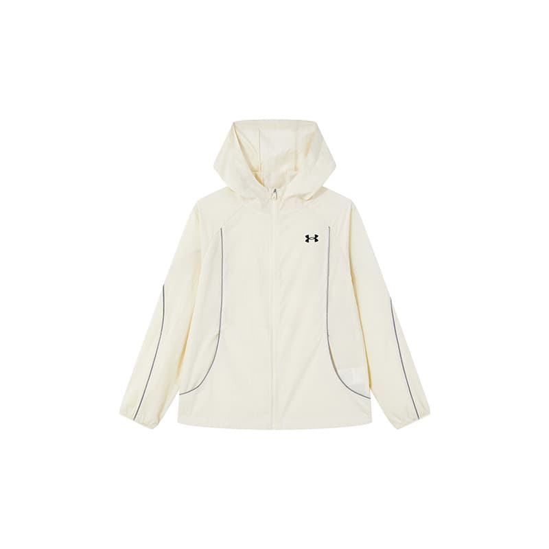 Under Armour Кремовый Белый Kids Защитные Солнцезащитные Куртки - изображение 1
