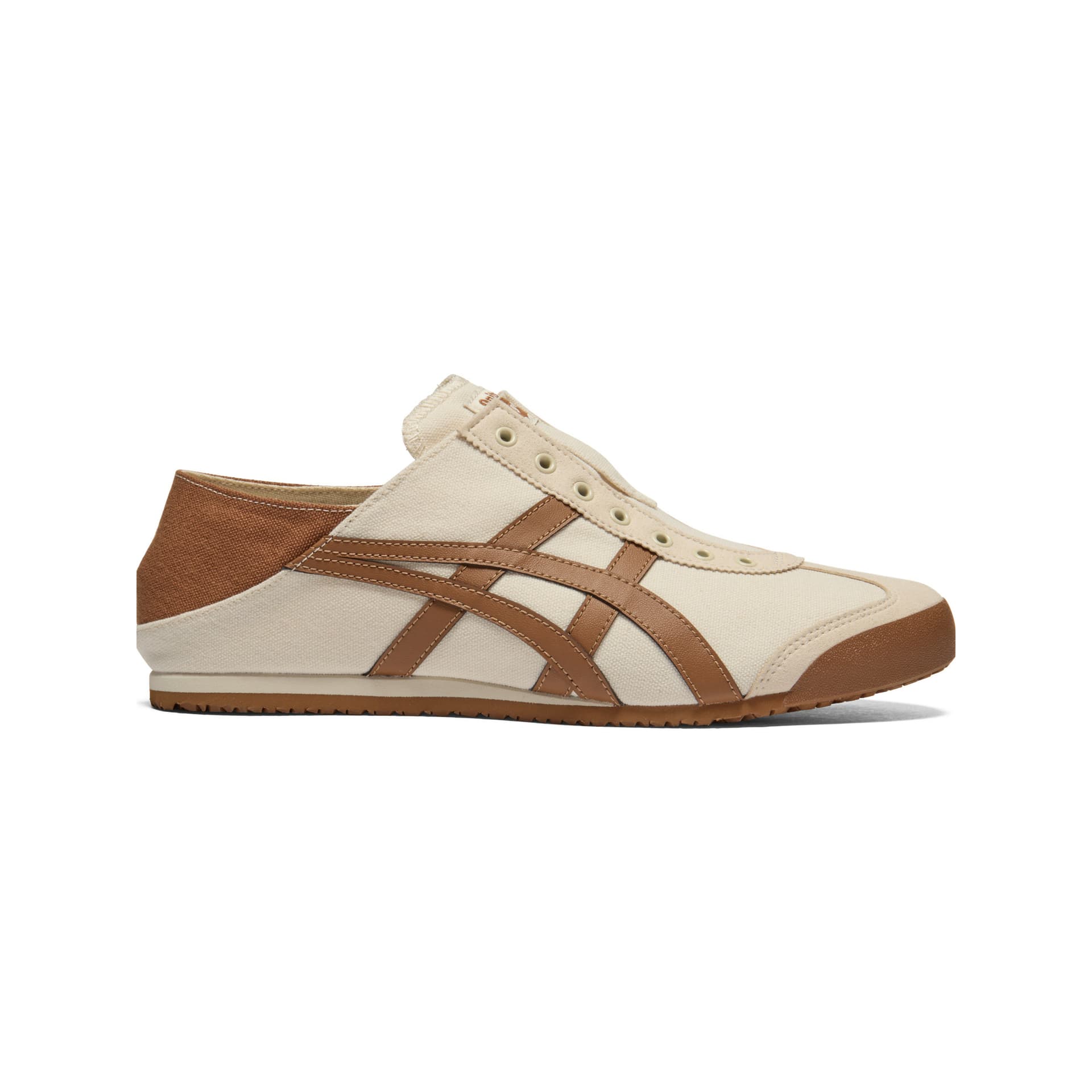 Кроссовки Onitsuka Tiger MEXICO 66 PARATY Повседневная обувь Низкий Топ Экрю Коричневый Унисекс - изображение 2