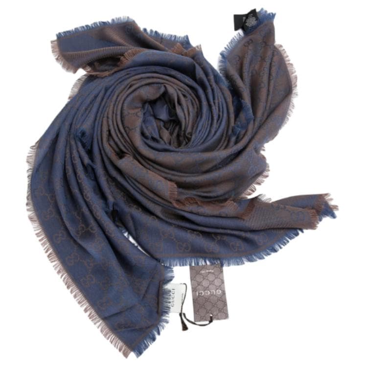 Шарф Gucci Scarf Grey Blue - изображение 2