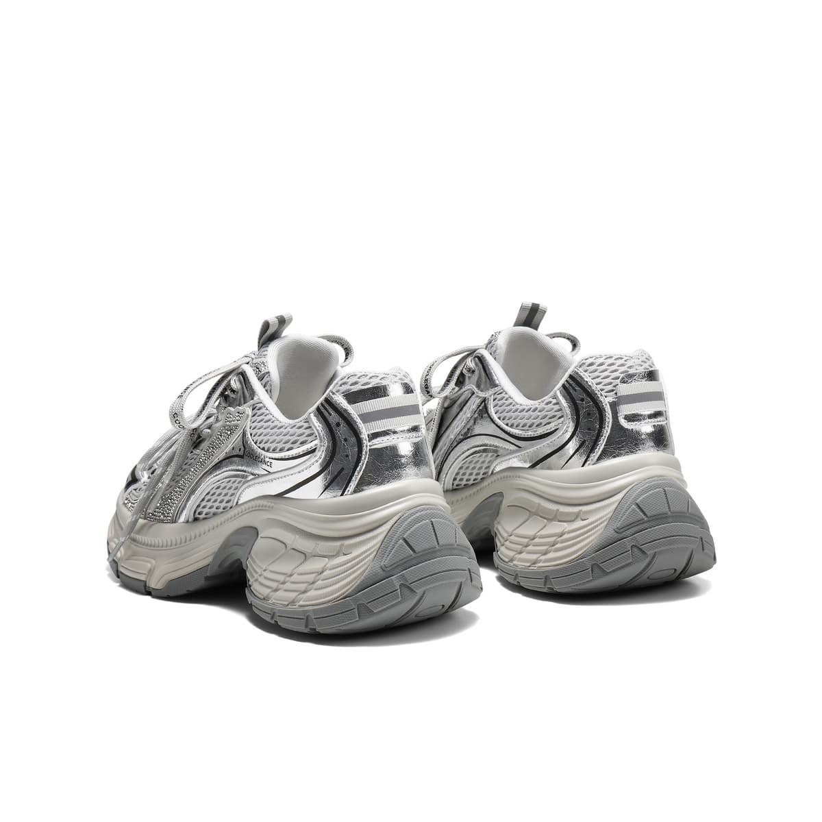 Кроссовки BELLE массивные кроссовки Low Top Silver Gray Women's - изображение 4