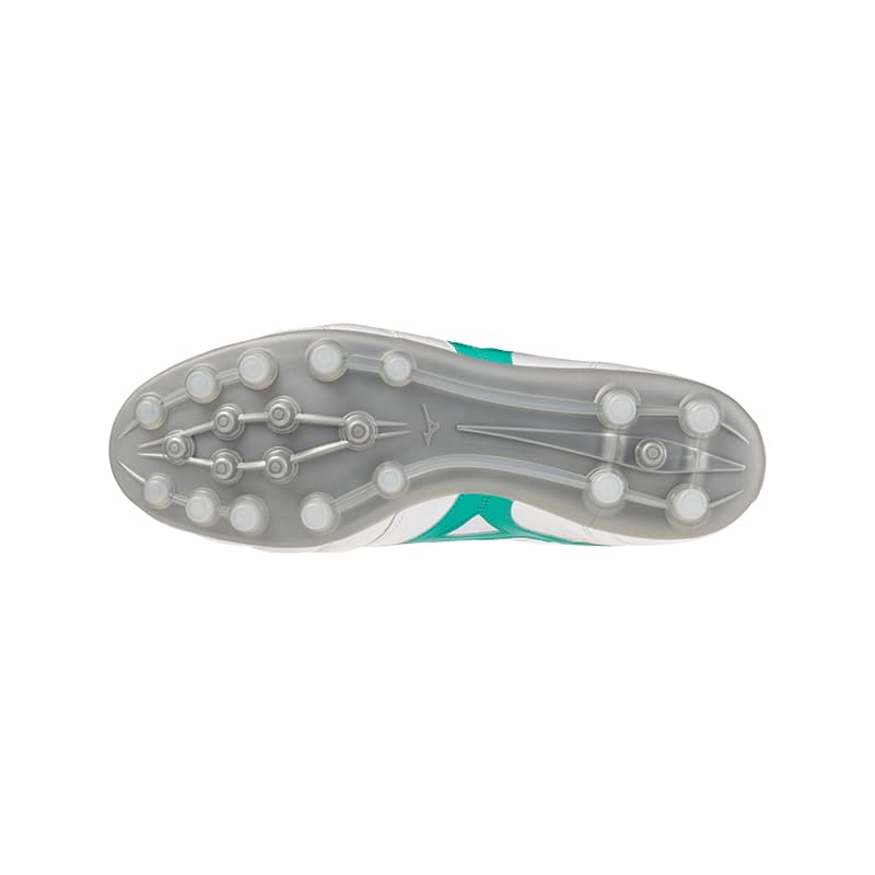 Кроссовки для футбола Mizuno MORELIA 2 Футбольные бутсы Низкий Топ Белый Зеленый Мужской - изображение 5