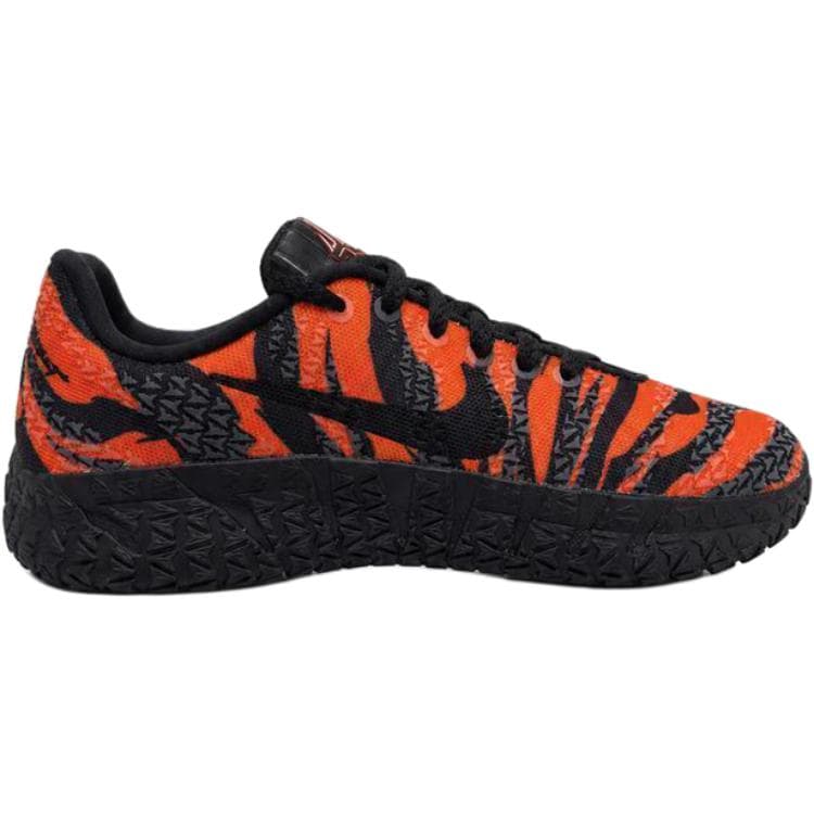 Кроссовки для баскетбола NIKE Ja 3 Low Топ Баскетбольные кроссовки Оранжево-черный Красный Детский - изображение 2