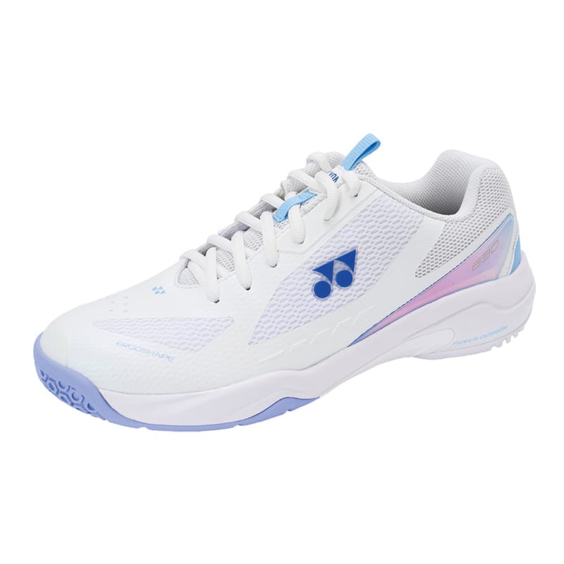 Кроссовки для бадминтона YONEX POWER CUSHION 630 Кроссовки для бадминтона Унисекс Белый жемчуг Синий - изображение 6