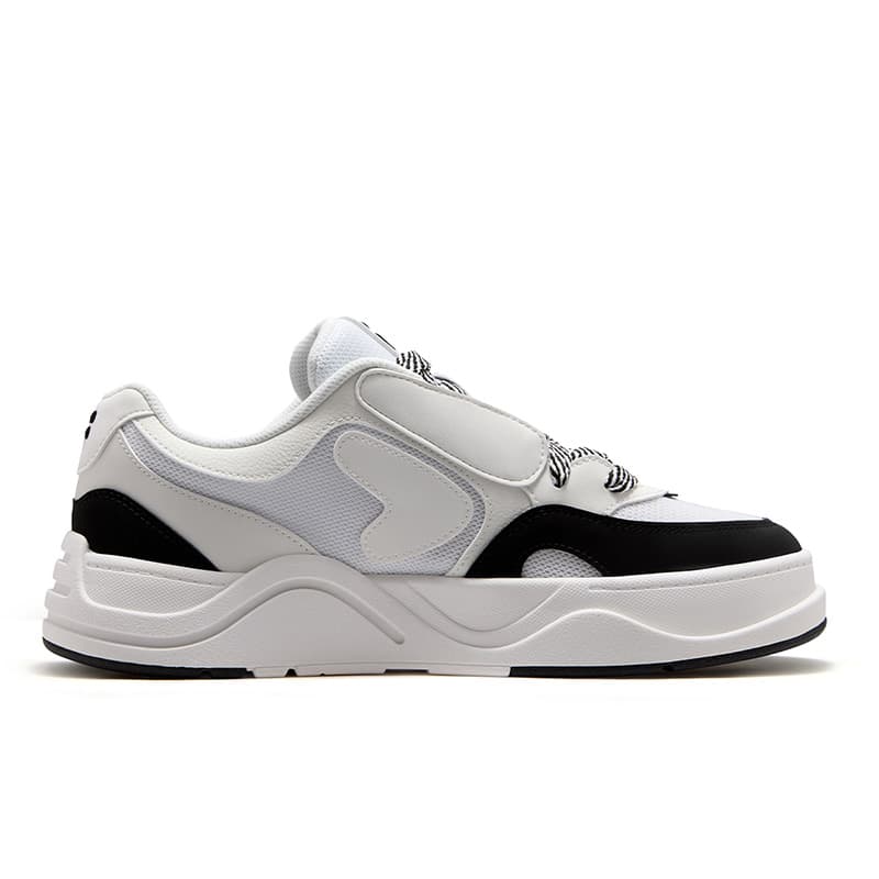 Кроссовки FILA FUSION 50 50 Кеды для скейтбординга Low Топ Черный Белый Средний белый Мужской - изображение 2