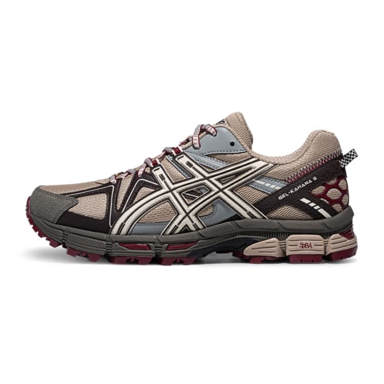 Кроссовки для бега ASICS Гель Kahana 8 Беговые кроссовки Низкий Топ Кофе Светло-Серый Унисекс - изображение 1