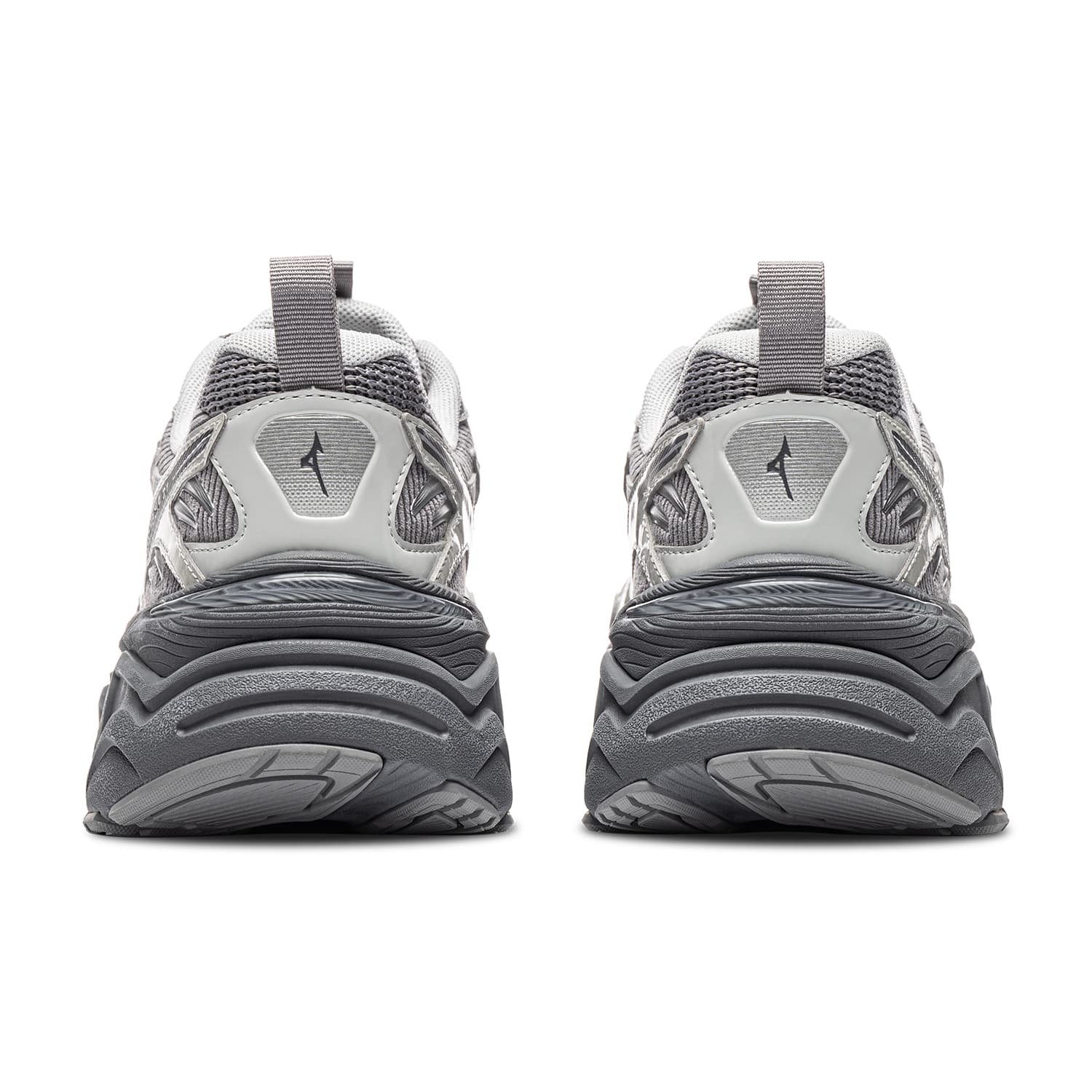 Кроссовки Mizuno XLG 2K Chunky Sneakers Low Top Titanium Gray Arctic Gray POPPY Gray Unisex Мицубо XLG 2K массивные кроссовки низкий топ титановый серый арктический серый POPPY серый унисекс - изображение 5