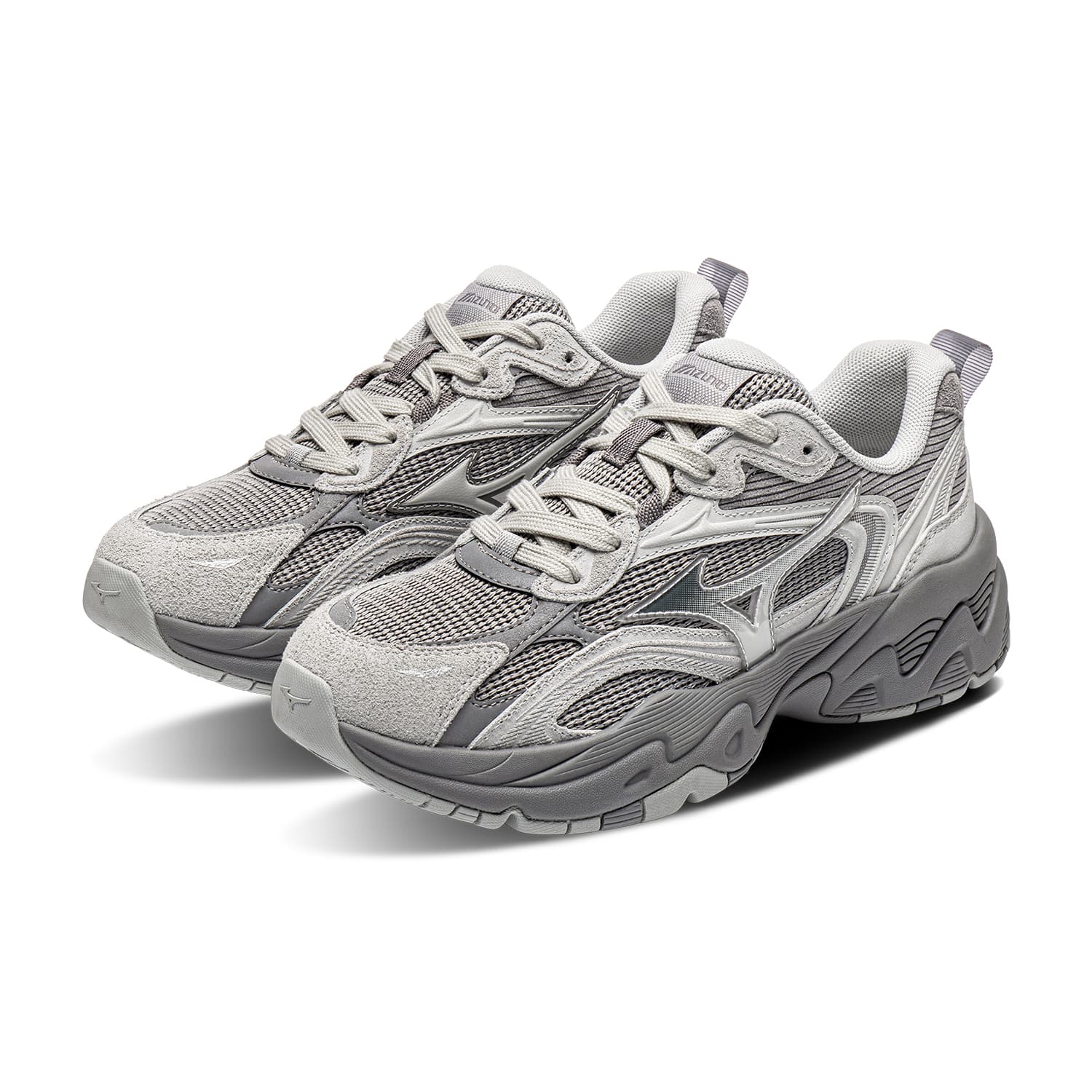 Кроссовки для бега Mizuno TRAINER 2K V2 Беговые кроссовки Низкий Топ Антарктический серый Титановый серый Унисекс - изображение 4