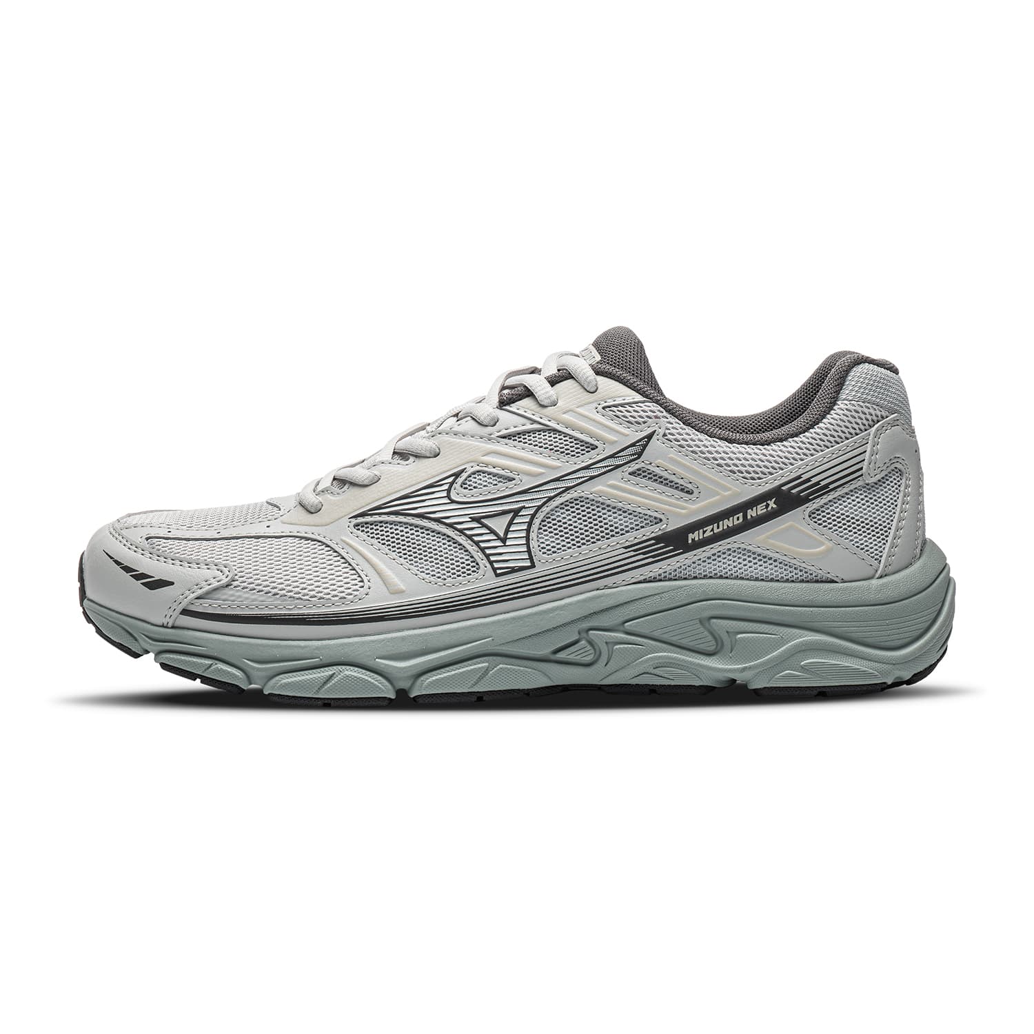 Кроссовки для бега Mizuno NEX Беговые кроссовки Low Топ Светло-серый Volcanic Пепельный Унисекс - изображение 1