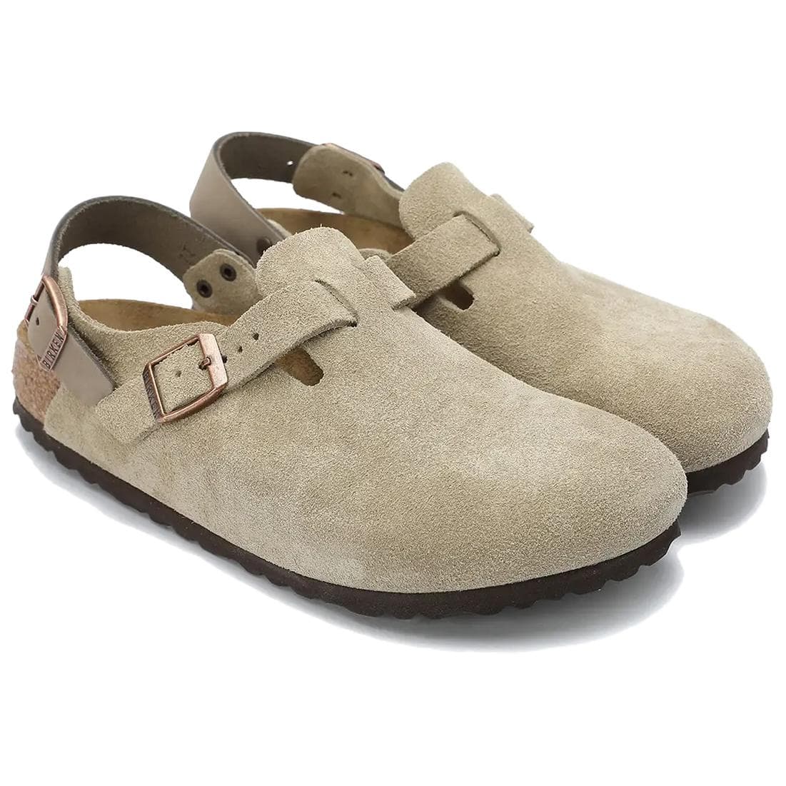 Сандалии Birkenstock ЭВА Без специальных функций Закрытые тапочки Унисекс Песочный Узкий Версия - изображение 4