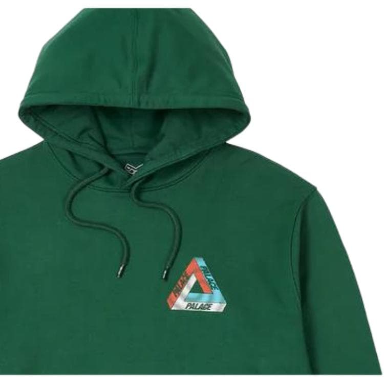 Худи PALACE FW22 Swirl Tri-Ferg Hood Green Logo - изображение 3
