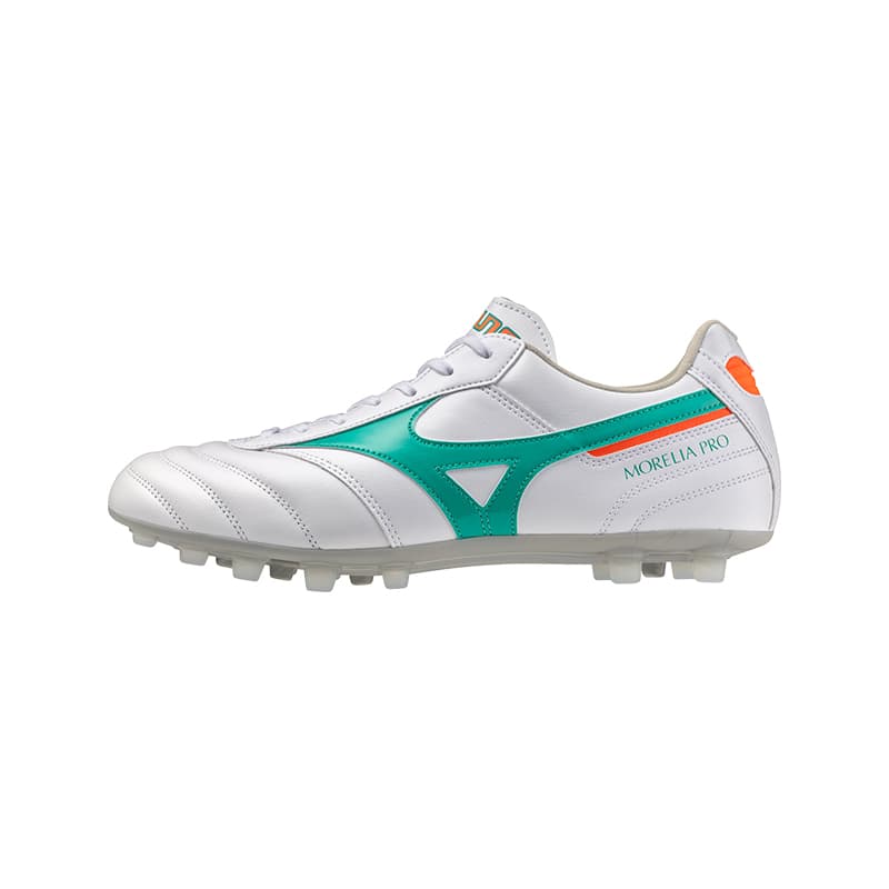 Кроссовки для футбола Mizuno MORELIA 2 Футбольные бутсы Низкий Топ Белый Зеленый Мужской - изображение 1