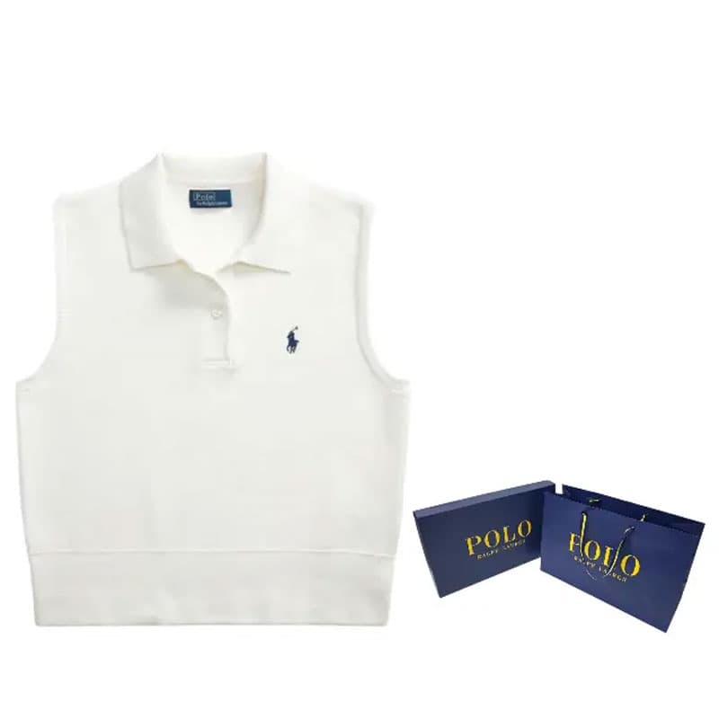 Майка Polo Ralph Lauren SS25 Поло Женское Белое - изображение 9