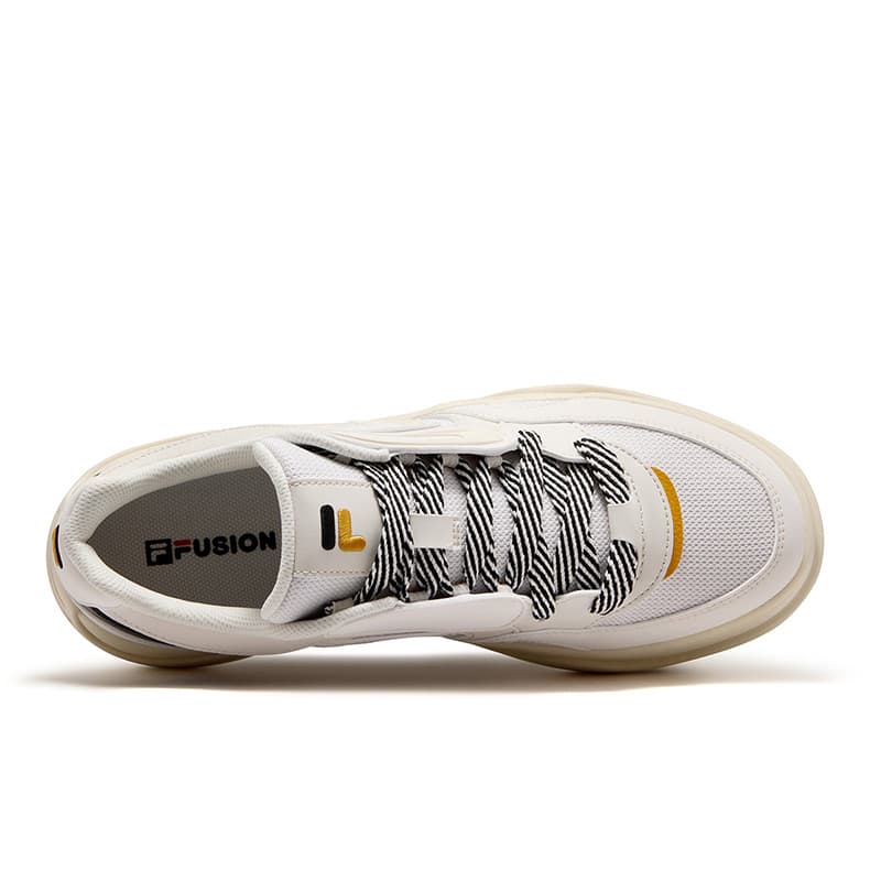 Кроссовки FILA FUSION 50 50 Кеды для скейтбординга Low Топ Прозрачный Белый Черный Мужской - изображение 4