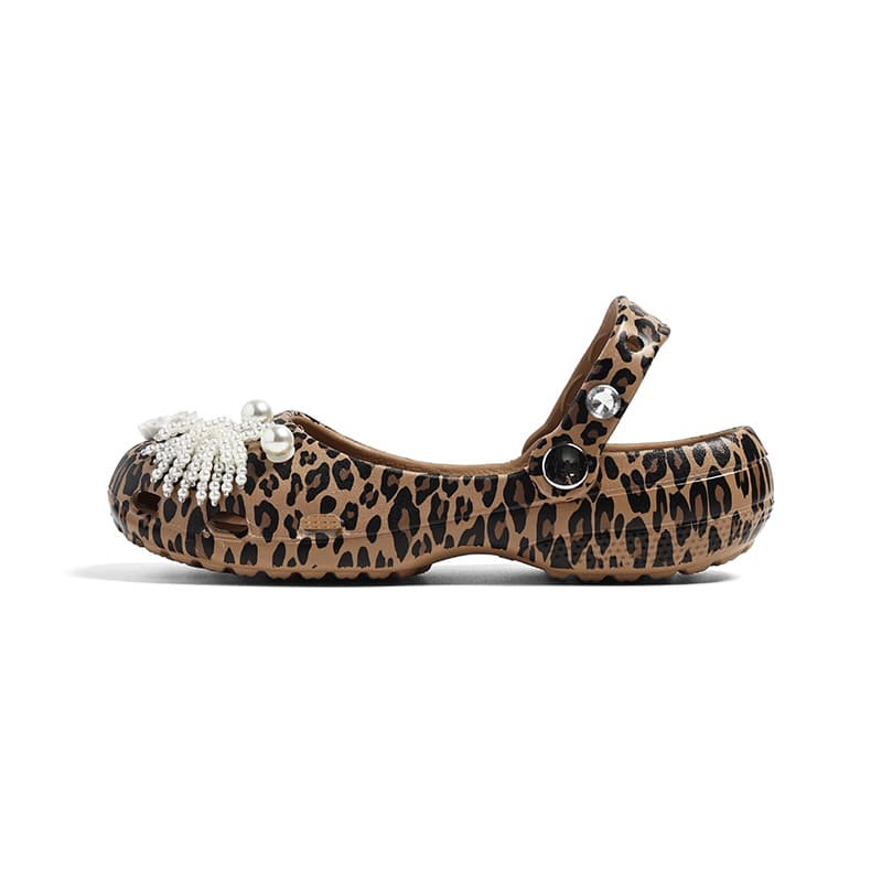 Сабо CENTRAL KITTY Sabo Rubber Leopard Print Women's - изображение 1