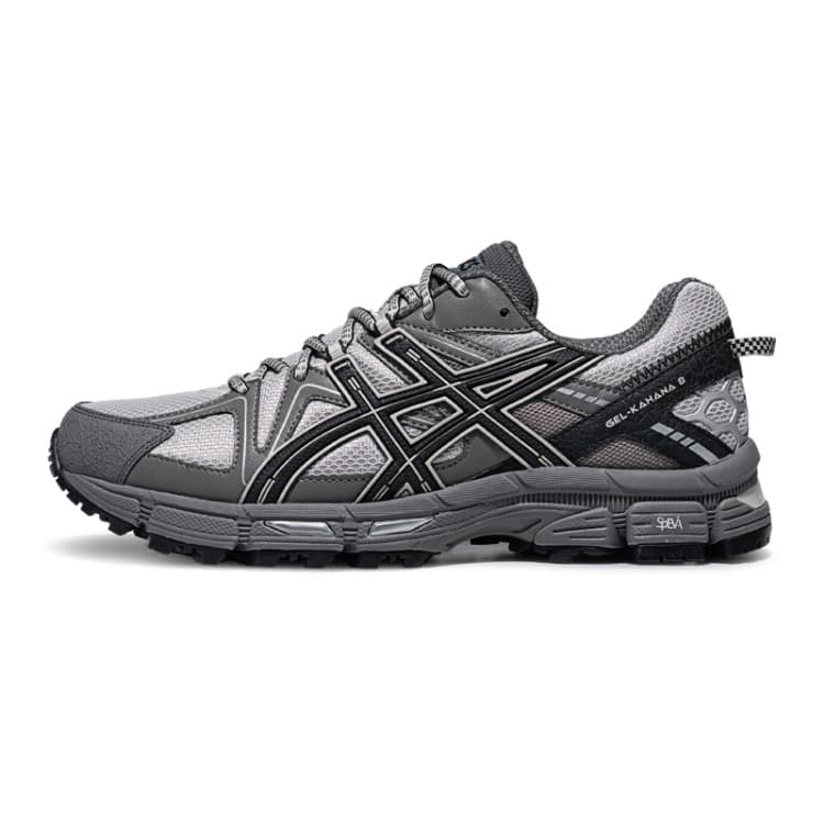 Кроссовки для бега ASICS Гель Kahana 8 Беговые кроссовки Низкий Топ Серый Черный Унисекс - изображение 1