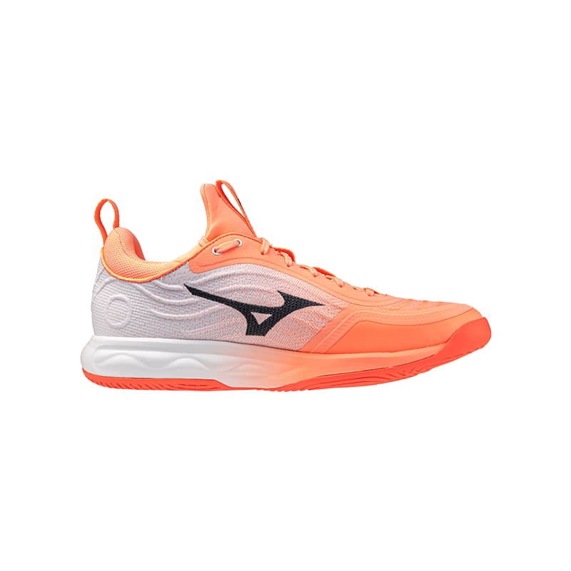 Кроссовки Mizuno Wave Luminous Волейбольные кроссовки Низкий Топ Розовый Оранжевый Черный Белый Унисекс - изображение 2