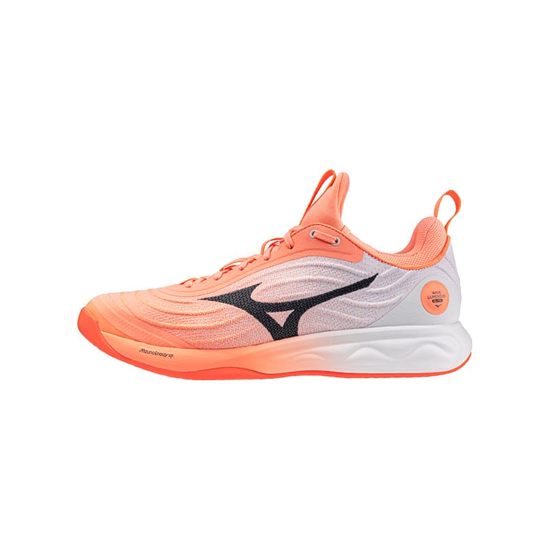 Кроссовки Mizuno Wave Luminous Волейбольные кроссовки Низкий Топ Розовый Оранжевый Черный Белый Унисекс - изображение 1