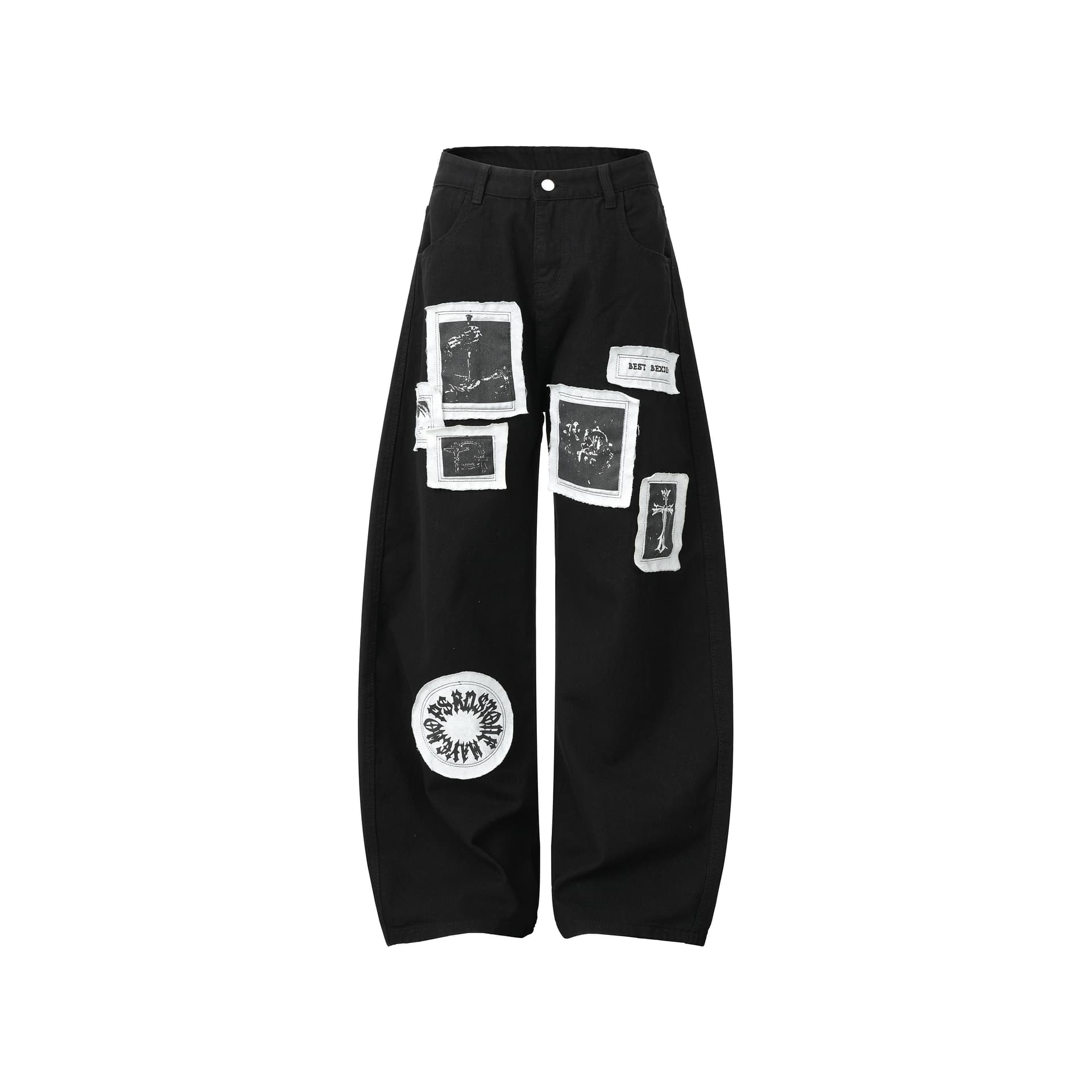 Штаны BOBBY ABLEY Черный мужской Джинсы - изображение 2