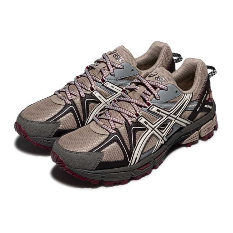 Кроссовки для бега ASICS Гель Kahana 8 Беговые кроссовки Низкий Топ Кофе Светло-Серый Унисекс - изображение 3