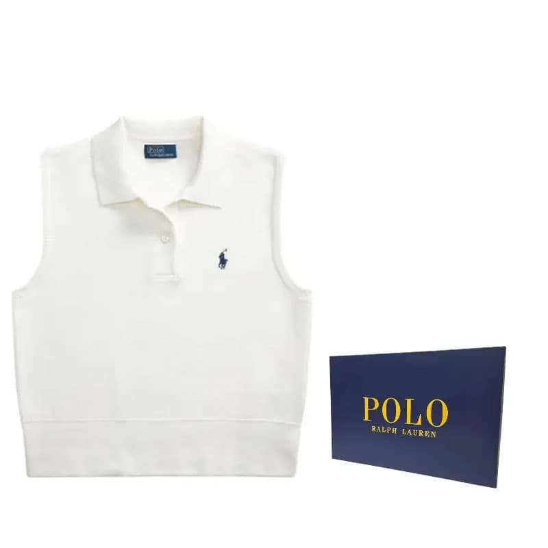 Майка Polo Ralph Lauren SS25 Поло Женское Белое - изображение 8