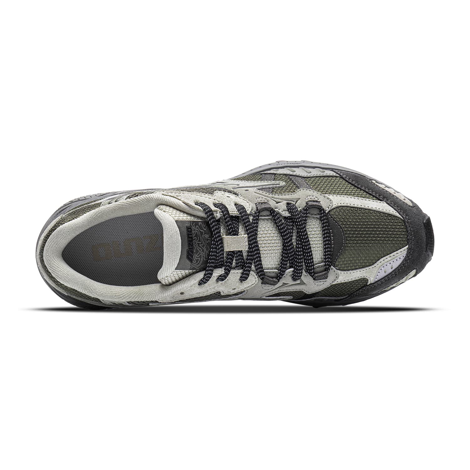 Кроссовки для бега Mizuno Racer ADV Беговые кроссовки Низкий Топ Попугай Зеленый Пальма Зеленый Туман Черный Унисекс - изображение 3